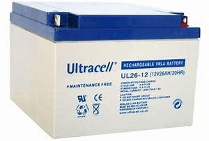 Akumulator AGM ULTRACELL UL 12V 26Ah żelowy Akumulator AGM ULTRACELL UL 12V 26Ah żelowy