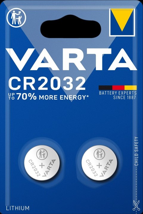 Zestaw baterii litowe VARTA CR2032 3V (Li; x 2) Zestaw baterii litowe VARTA CR2032 3V (Li; x 2)