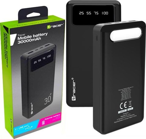 Power bank TRACER 30000mAh 2.1A TRABAT47064 Power bank TRACER 30000mAh 2.1A TRABAT47064