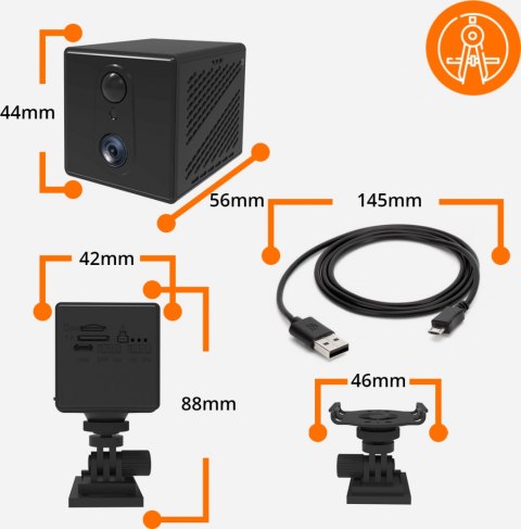 Kamera IP Orllo Mini Kamera Bezprzewodowa GSM 4G LTE ORLLO W8 PRO SIM Kamera IP Orllo Mini Kamera Bezprzewodowa GSM 4G LTE ORLLO W8 PRO SIM