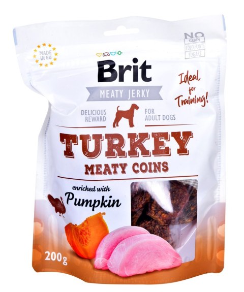 Brit Jerky Turkey Meaty Coins - Indyk - przysmak dla psa - 200g Brit Jerky Turkey Meaty Coins - Indyk - przysmak dla psa - 200g