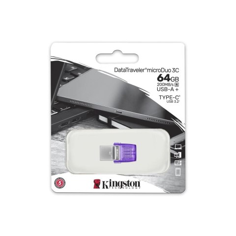 KINGSTON FLASH 64GB USB 3.2 DataTraveler microDuo 3C KINGSTON FLASH 64GB USB 3.2 DataTraveler microDuo 3C