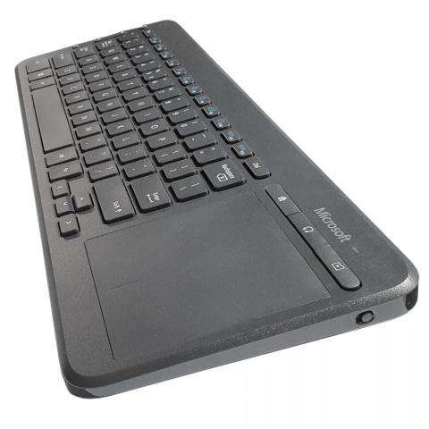 Klawiatura bezprzewodowa Microsoft All-in-One Media Keyboard z touchpadem USB czarna Klawiatura bezprzewodowa Microsoft All-in-One Media Keyboard z touchpadem USB czarna