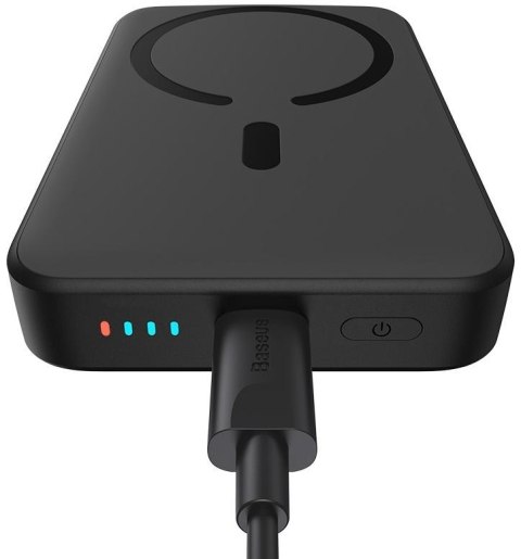 Baseus Magnetic Mini | Power Bank 6000mAh 20W z ładowaniem bezprzewodowym MagSafe BLACK Baseus Magnetic Mini | Power Bank 6000mAh 20W z ładowaniem bezprzewodowym MagSafe BLACK