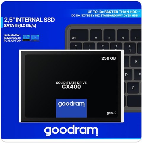 DYSK SSD GOODRAM CX400 G2 256GB SATA3 DYSK SSD GOODRAM CX400 G2 256GB SATA3