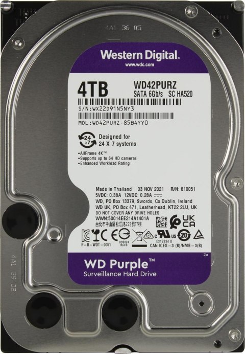DYSK WD PURPLE 4TB WD42PURZ DYSK WD PURPLE 4TB WD42PURZ