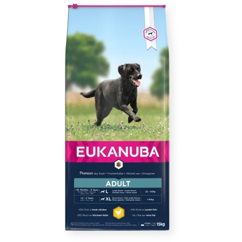 EUKANUBA Active Adult Large Breed- sucha karma dla psów dorosłych, dużych ras, z kurczakiem - 15kg EUKANUBA Active Adult Large Breed- sucha karma dla psów dorosłych, dużych ras, z kurczakiem - 15kg