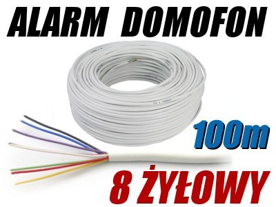 PRZEWÓD ALARMOWY, DOMOFONOWY YTDY 8X0,5 - 100M PRZEWÓD ALARMOWY, DOMOFONOWY YTDY 8X0,5 - 100M