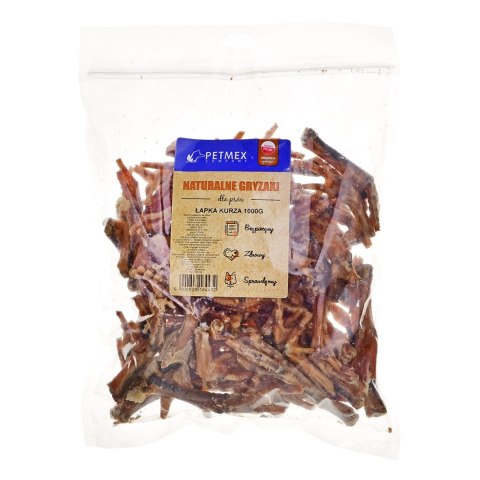 PETMEX Gryzak dla psów Łapa kurza 1kg PETMEX Gryzak dla psów Łapa kurza 1kg