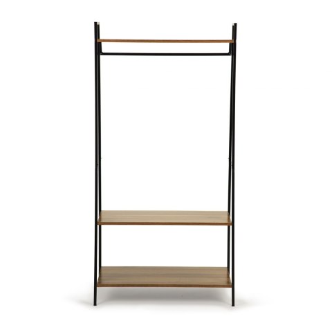 Wieszak stojak na ubrania z półkami na buty loft Wieszak stojak na ubrania z półkami na buty loft