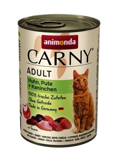 ANIMONDA Carny Adult smak: kurczak, indyk, królik - karma mokra dla kota - 200g ANIMONDA Carny Adult smak: kurczak, indyk, królik - karma mokra dla kota - 200g