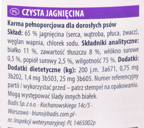 ANIMONDA GranCarno Single Protein: jagnięcina - mokra karma dla psa - 800g ANIMONDA GranCarno Single Protein: jagnięcina - mokra karma dla psa - 800g