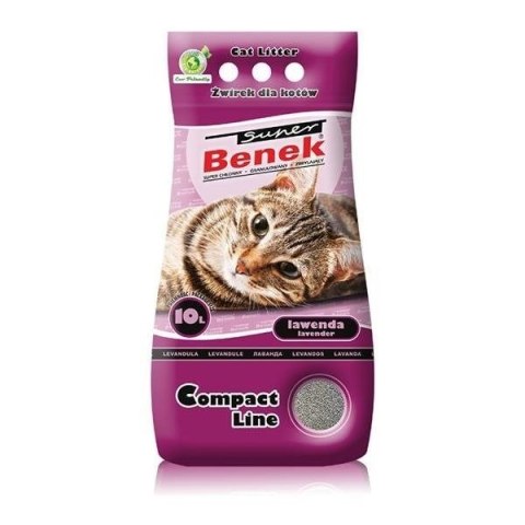 CERTECH Super Benek Compact Lawenda - żwirek dla kota zbrylający 10l CERTECH Super Benek Compact Lawenda - żwirek dla kota zbrylający 10l