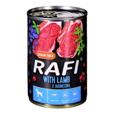 DOLINA NOTECI Rafi z jagnięciną, żurawiną i borówką - mokra karma dla psa - 400g DOLINA NOTECI Rafi z jagnięciną, żurawiną i borówką - mokra karma dla psa - 400g