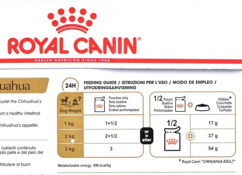 ROYAL CANIN Chihuahua - pakiet 12x85g ROYAL CANIN Chihuahua - pakiet 12x85g