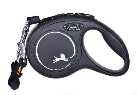 Smycz FLEXI automatyczna New Classic CAT linka XS 3 m czarna Smycz FLEXI automatyczna New Classic CAT linka XS 3 m czarna