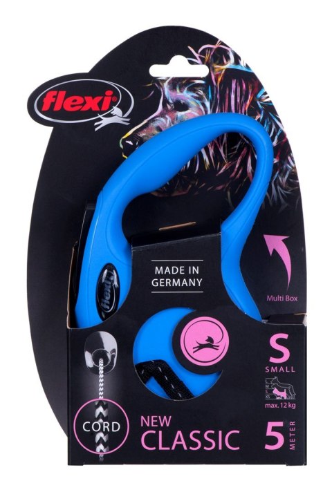 Smycz NEW CLASSIC S linka -5m -do 12kg niebieski Smycz NEW CLASSIC S linka -5m -do 12kg niebieski