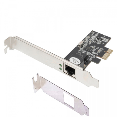 Karta sieciowa DIGITUS przewodowa PCI Express 1x RJ45 2.5 Gigabit Ethernet 10/100/1000/2500Mbps Karta sieciowa DIGITUS przewodowa PCI Express 1x RJ45 2.5 Gigabit Ethernet 10/100/1000/2500Mbps