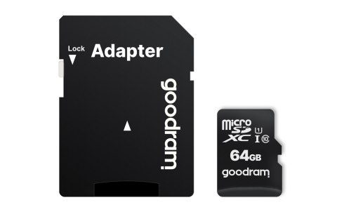 Karta pamięci GoodRam M1AA-0640R12 (64GB; Class 10; + adapter) Karta pamięci GoodRam M1AA-0640R12 (64GB; Class 10; + adapter)