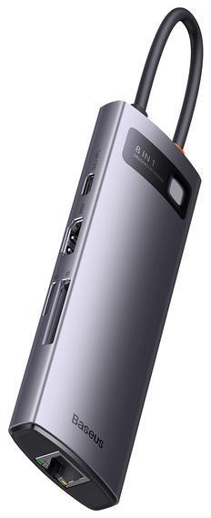 Baseus StarJoy 8-Port | Adapter HUB USB-C - HDMI/ 3*USB3.1/ RJ45/ SD/TF / PD 100W Baseus StarJoy 8-Port | Adapter HUB USB-C - HDMI/ 3*USB3.1/ RJ45/ SD/TF / PD 100W