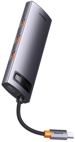 Baseus StarJoy 8-Port | Adapter HUB USB-C - HDMI/ 3*USB3.1/ RJ45/ SD/TF / PD 100W Baseus StarJoy 8-Port | Adapter HUB USB-C - HDMI/ 3*USB3.1/ RJ45/ SD/TF / PD 100W