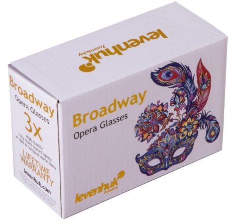 Lornetka teatralna Levenhuk Broadway 325C Blue Wave/Niebieskie morze z łańcuszkiem