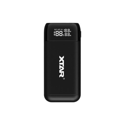 Ładowarka / power bank do akumulatorów cylindrycznych Li-ion 18650 / 20700 / 21700 Xtar PB2S czarny Ładowarka / power bank do akumulatorów cylindrycznych Li-ion 18650 / 20700 / 21700 Xtar PB2S czarny