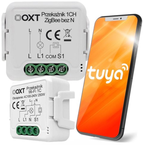 Moduł OXT mini 1 obwód ZigBee bez N Tuya Moduł OXT mini 1 obwód ZigBee bez N Tuya
