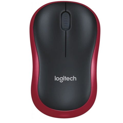 Mysz bezprzewodowa Logitech M185 optyczna czarno-czerwona Mysz bezprzewodowa Logitech M185 optyczna czarno-czerwona