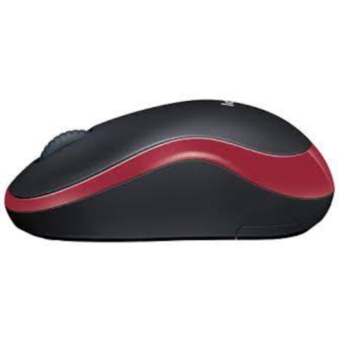 Mysz bezprzewodowa Logitech M185 optyczna czarno-czerwona Mysz bezprzewodowa Logitech M185 optyczna czarno-czerwona