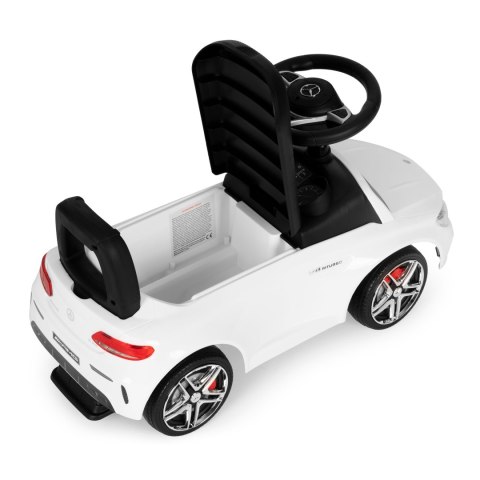 Jeździk auto chodzik odpychacz autko Mercedes biały z dźwiękami Jeździk auto chodzik odpychacz autko Mercedes biały z dźwiękami