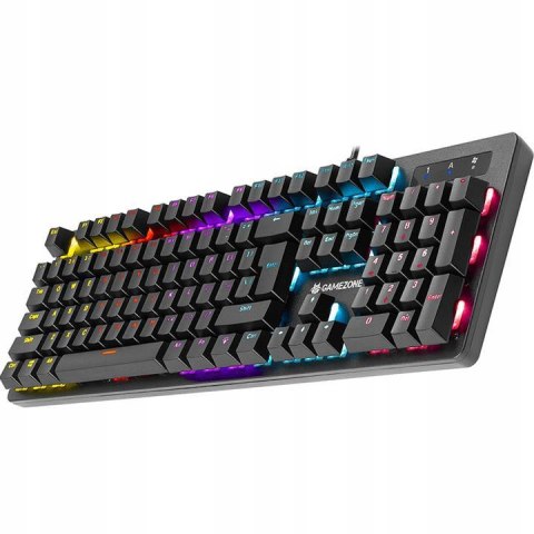 KLAWIATURA MECHANICZNA GAMINGOWA GAMEZONE HITT RGB TRACER KLAWIATURA MECHANICZNA GAMINGOWA GAMEZONE HITT RGB TRACER