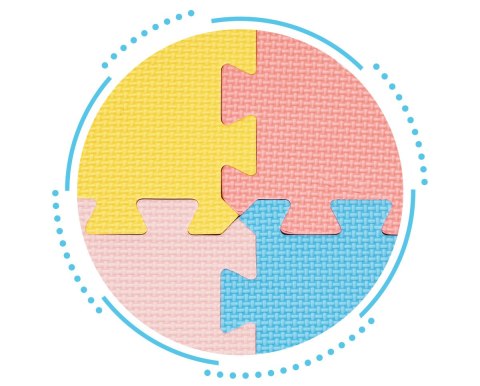 Mata piankowa edukacyjna puzzle dla dzieci EVA 36 elementów