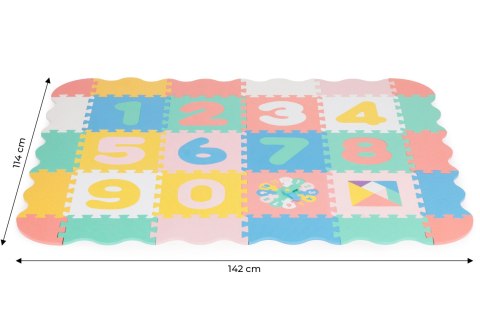 Mata piankowa edukacyjna puzzle dla dzieci EVA 36 elementów