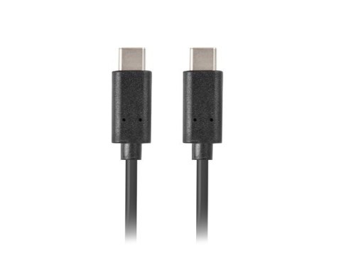 Kabel Lanberg CA-CMCM-10CU-0010-BK (USB typu C - USB typu C ; 1m; kolor czarny) Kabel Lanberg CA-CMCM-10CU-0010-BK (USB typu C - USB typu C ; 1m; kolor czarny)