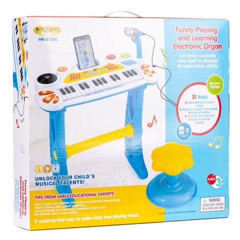 KEYBOARD ORGANKI PIANINKO Z MIKROFONEM MP3 KEYBOARD ORGANKI PIANINKO Z MIKROFONEM MP3