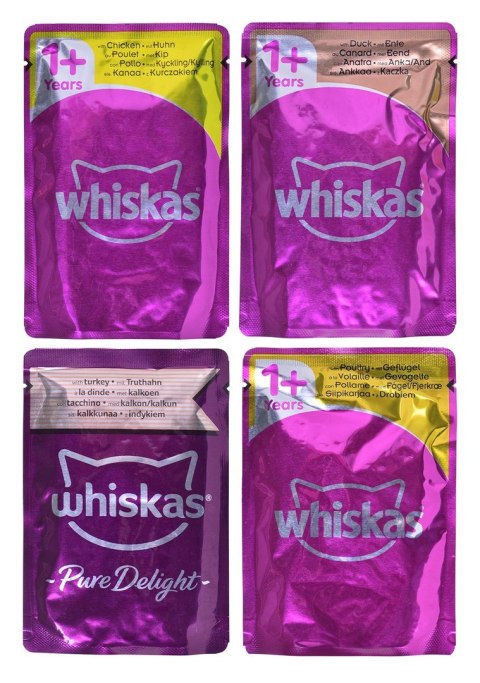 WHISKAS Potrawka Adult 40x85g Smaki Drobiowe WHISKAS Potrawka Adult 40x85g Smaki Drobiowe