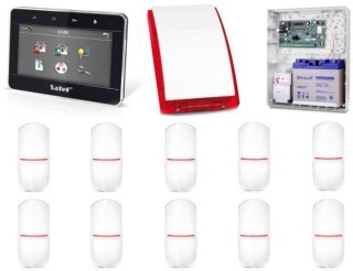 Alarm SATEL BEZPRZEWODOWY INTEGRA 128WRL GSM 10 x PIR Syg.zew.