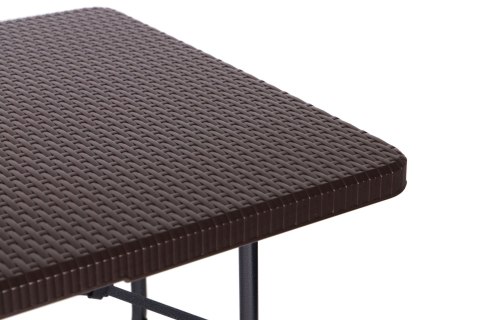 STÓŁ CATERINGOWY 180CM + 2 ŁAWKI ZESTAW BANKIETOWY RATTAN STÓŁ CATERINGOWY 180CM + 2 ŁAWKI ZESTAW BANKIETOWY RATTAN