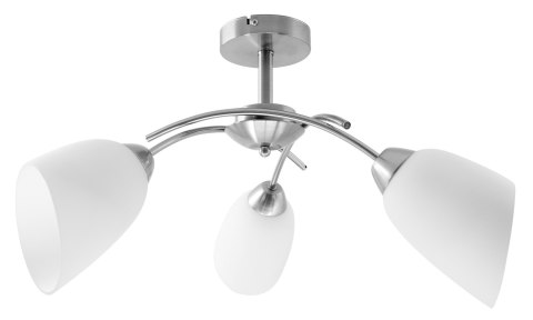 Żyrandol klasyczna lampa sufitowa wisząca Activejet NIKITA Nikiel potrójna 3xE27 do salonu Żyrandol klasyczna lampa sufitowa wisząca Activejet NIKITA Nikiel potrójna 3xE27 do salonu