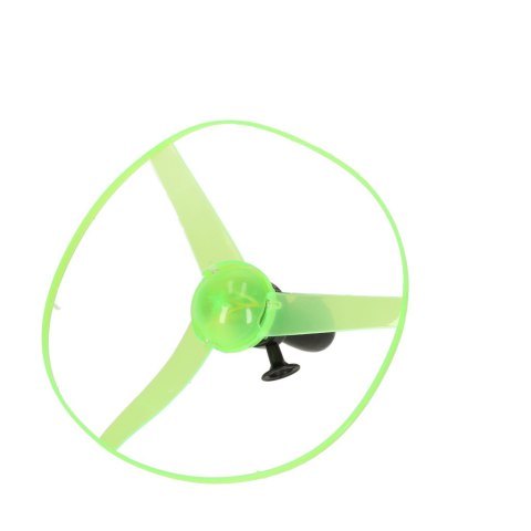 Wyrzutnia latający dysk UFO śmigło LED zielone
