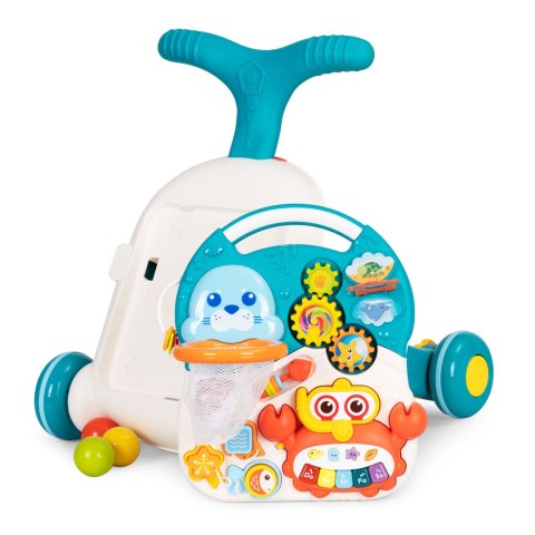 Pchacz edukacyjny 2w1 stolik edukacyjny dla dzieci +12m Pchacz edukacyjny 2w1 stolik edukacyjny dla dzieci +12m