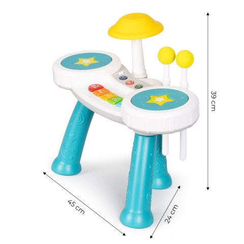 PERKUSJA PIANINO DLA DZIECI ORGANKI ZABAWKA 2W1