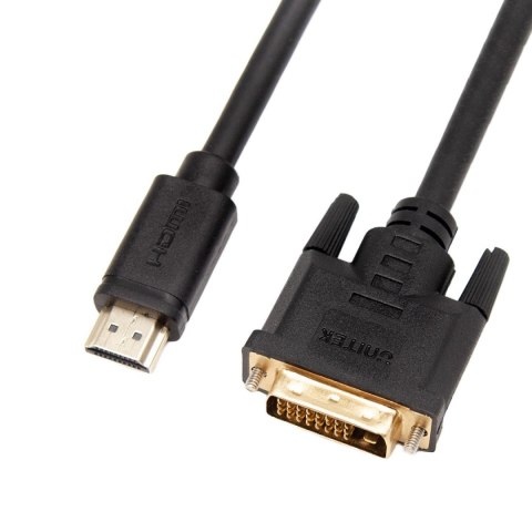 Kabel adapter Unitek C1271BK-2M Dwukierunkowy HDMI - DVI, kabel 2m Kabel adapter Unitek C1271BK-2M Dwukierunkowy HDMI - DVI, kabel 2m
