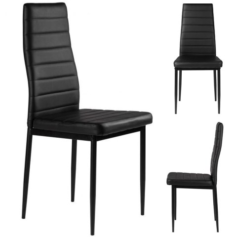 KRZESŁO KRZESŁA ZESTAW KRZESEŁ DO SALONU SKÓRA 4X MODERNHOME