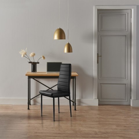 KRZESŁO KRZESŁA ZESTAW KRZESEŁ DO SALONU SKÓRA 4X MODERNHOME