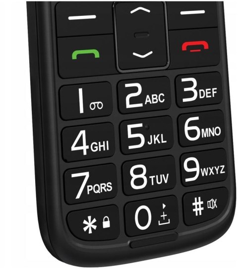 LTC Telefon dla seniora MOB30 z klapką, czarny LXMOB30 LTC Telefon dla seniora MOB30 z klapką, czarny LXMOB30