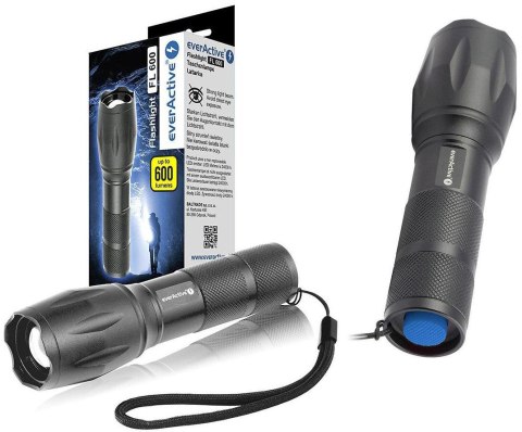 Latarka ręczna diodowa (LED) everActive FL-600 z diodą CREE XM-L2 18650 / 3x AAA (R03) Latarka ręczna diodowa (LED) everActive FL-600 z diodą CREE XM-L2 18650 / 3x AAA (R03)