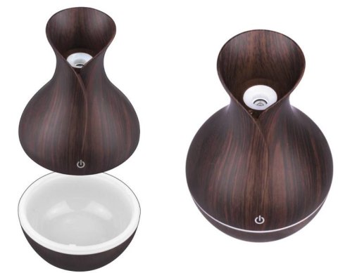 Nawilżacz powietrza LTC, podświetlany w 4 kolorach, 130 ml, ciemne drewno LXLL143 Nawilżacz powietrza LTC, podświetlany w 4 kolorach, 130 ml, ciemne drewno LXLL143