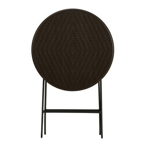 Stolik kawowy składany stół ogrodowy rattan 60cm Stolik kawowy składany stół ogrodowy rattan 60cm
